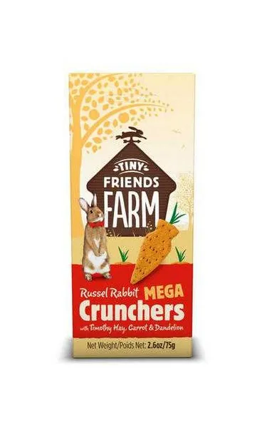 1ea 4.2 oz. Supreme Tiny Friends Farm Russel Rabbit Carrot Crunchers - Health/First Aid